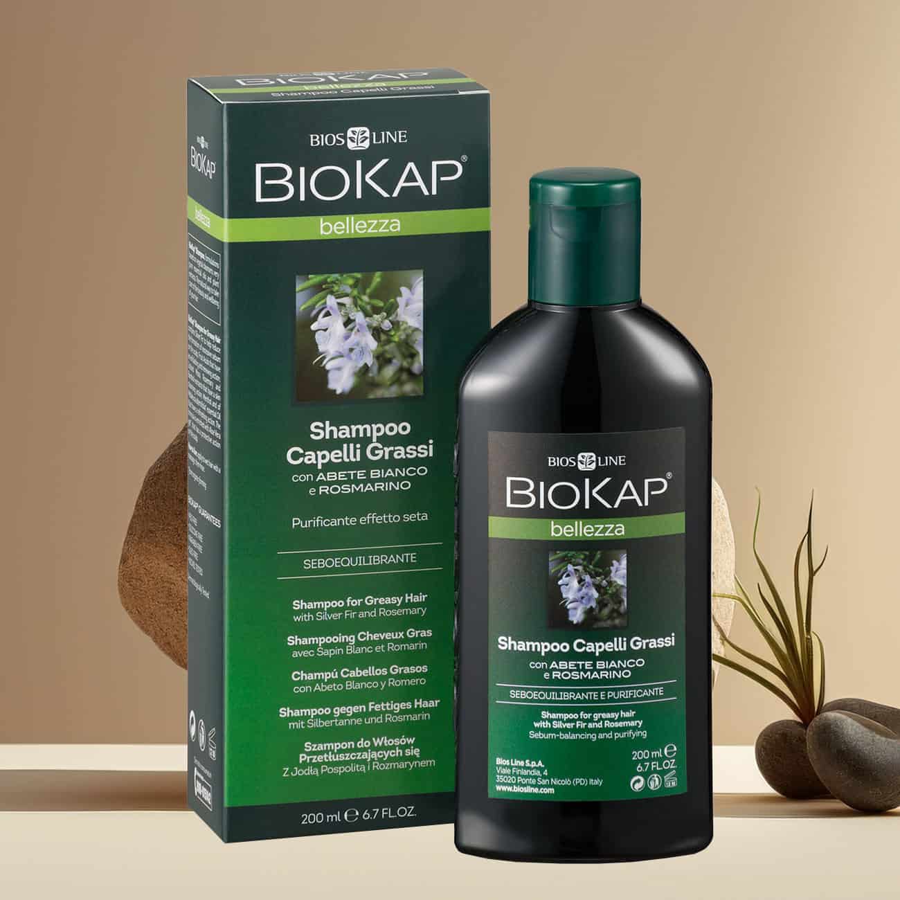 Shampooing naturel cheveux gras Biokap