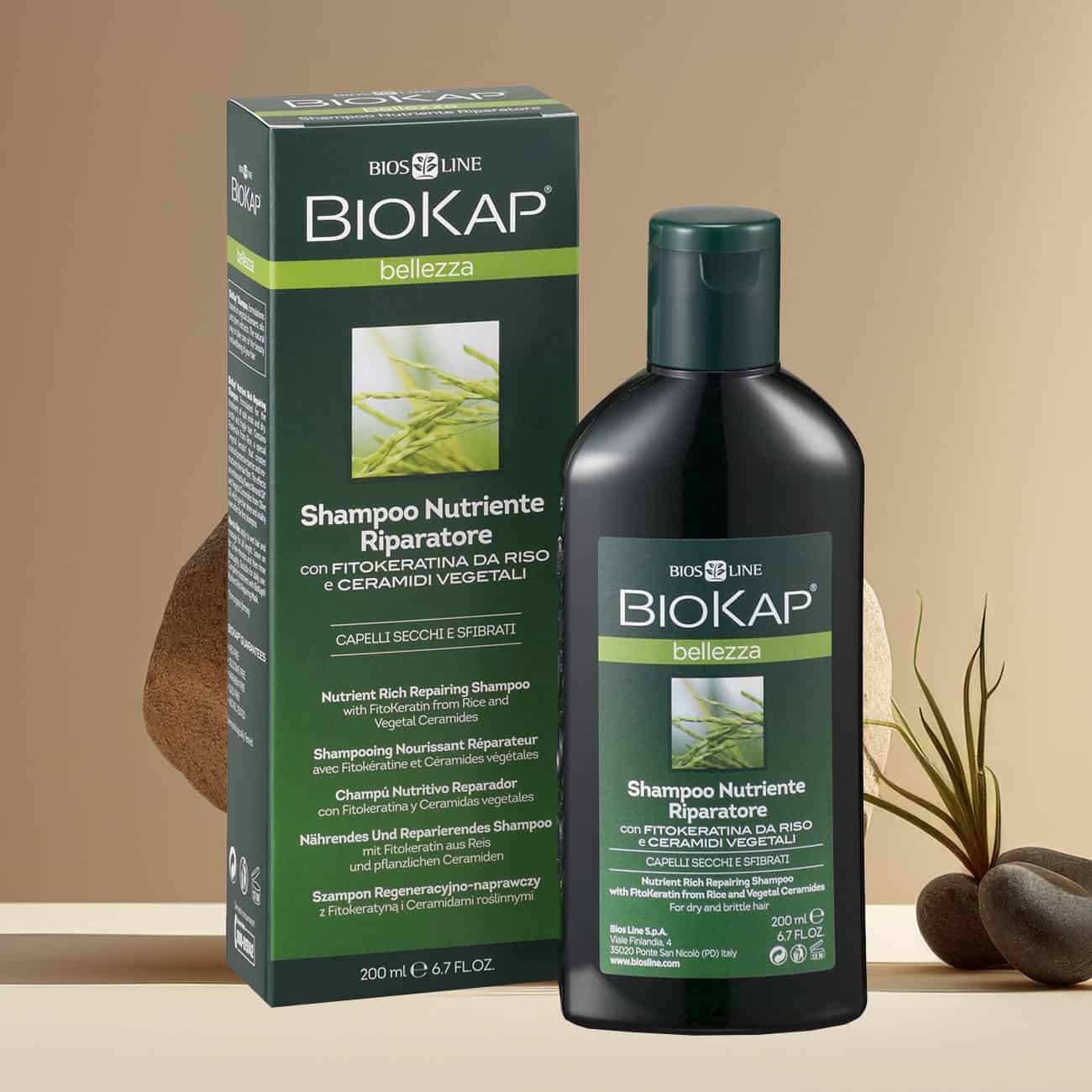 Shampooing naturel cheveux secs nourrissant réparateur Biokap