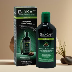 Shampooing doux et naturel usage fréquent au complexe Tricobiotic Bellezza de Biokap